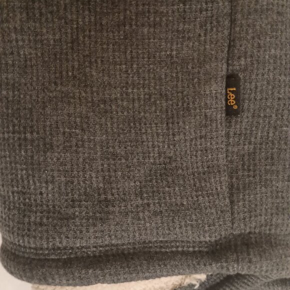 Lee The Outdoor Henley Gray Shirt Sherpa Lined XXL NWT - Picture 7 of 16